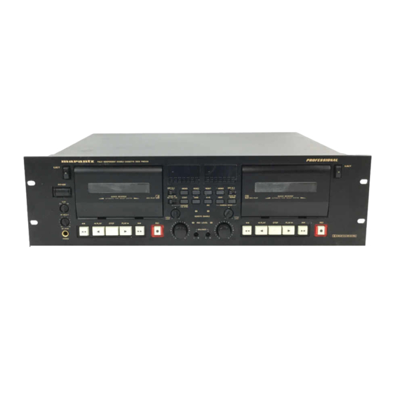 Marantz PMD 510 Service Manual