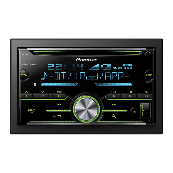 Pioneer FH-X785BT Owner's Manual