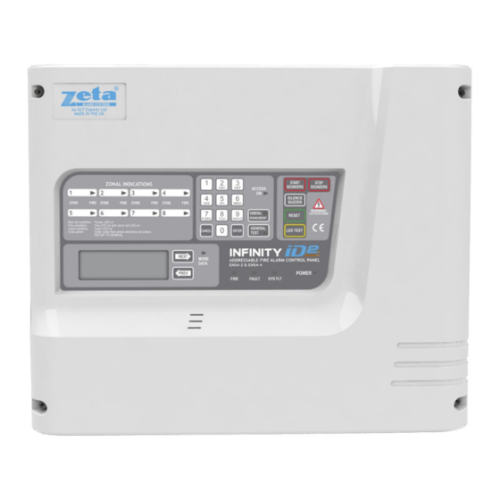 Zeta Alarm Systems INFINITY ID2 Installation Manual