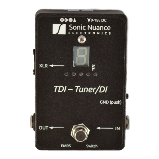 Sonic Nuance Electronics MDI Manual