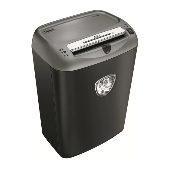 Fellowes POWERSHRED 75Cs Instructions Manual