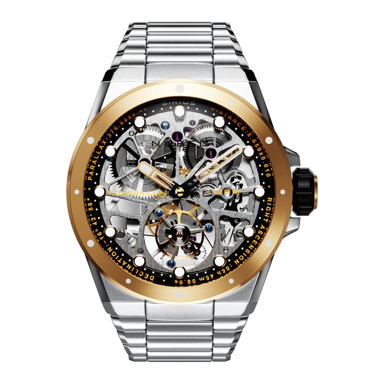 Nubeo SIRIUS TOURBILLON Instruction Manual