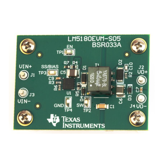 Texas Instruments LM5180-Q1 Converter Manuals