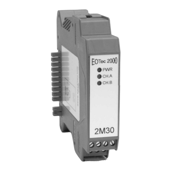 weed instrument EOTec 2000 MUX Installation Instructions
