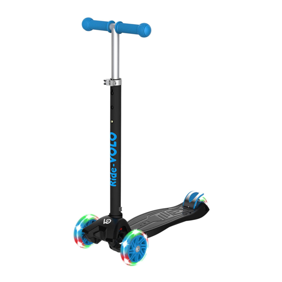 User Manuals: Ride VOLO K01 Kick Scooter