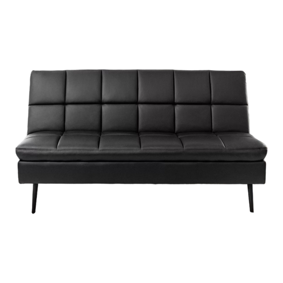 Abbyson Felix Leather Futon SHF-0005-BLK Manuals