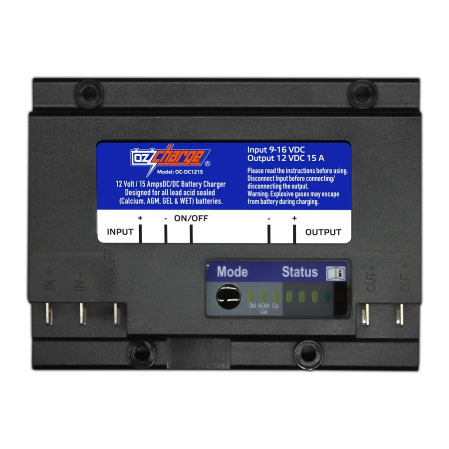 OzCharge OC-DC1215 Owner's Manual