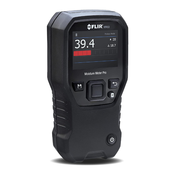 User Manuals: FLIR MR60 Moisture Meter Pro