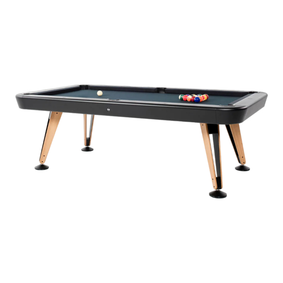 RS Barcelona diagonal 7ft pool table indoor User Manual