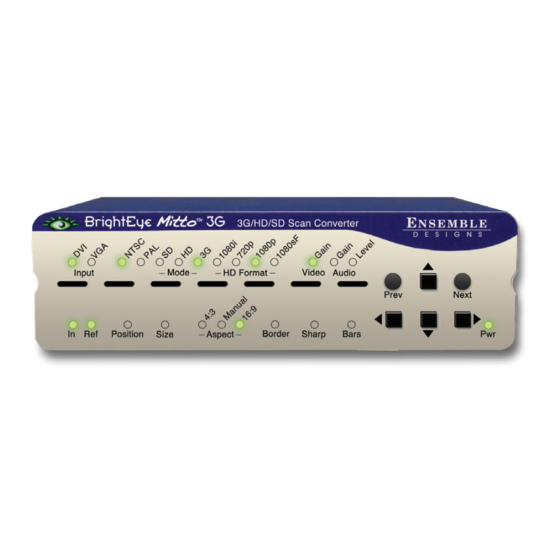 Ensemble Designs BrightEye Mitto BEM-1 User Manual