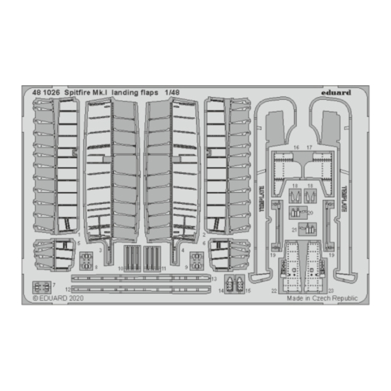 Eduard Spitfire Mk.I landing flaps Assembly Instructions