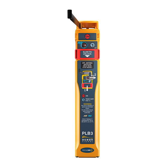 Ocean Signal rescueME PLB3 User Manual