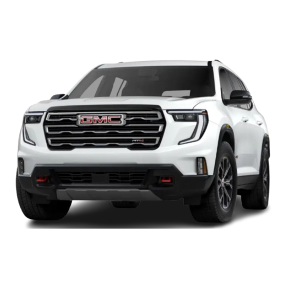GMC Acadia 2025 Owner's Manual