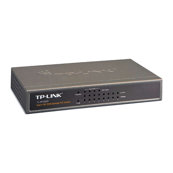 TP-Link TL-SF1008P Brochure & Specs