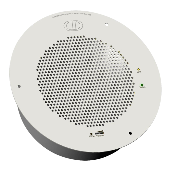 CyberData VoIP Ceiling Speaker Setup Manual