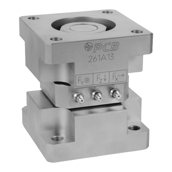 PCB Piezotronics 261A13 Installation And Operating Manual
