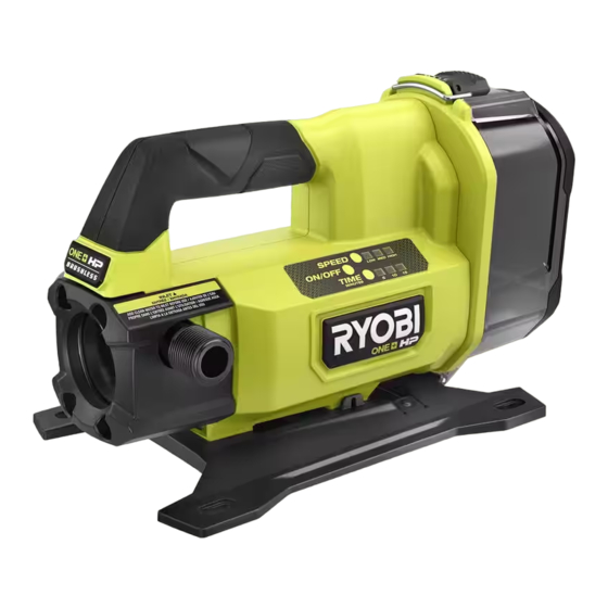 Ryobi RY20WP18BTL Operator's Manual