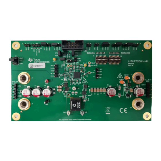 Texas Instruments LM51772EVM User Manual