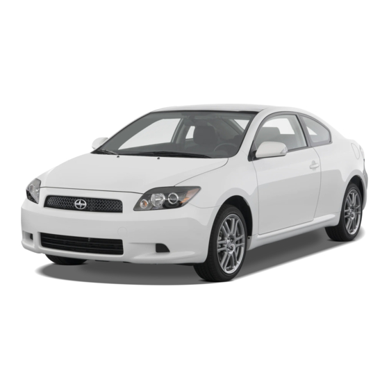 Scion tC 2010 Warranty & Maintenance Manual