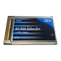 Ibm 10/100 EtherJet CardBus Ready Port Adapter with 56K Modem Installation And Planning Manual