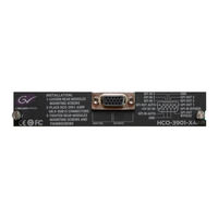 Belden Grass Valley HCO-3901 Manual To Installation And Operation