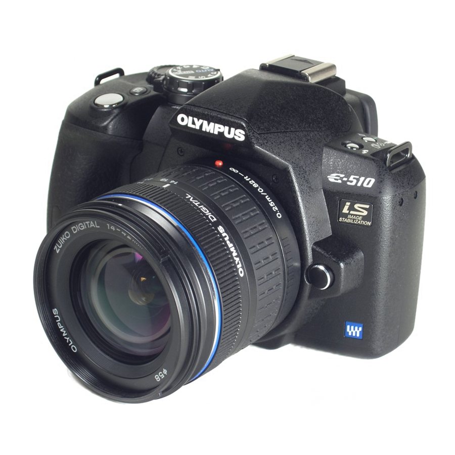 Olympus E-510 - EVOLT Digital Camera SLR Manuals