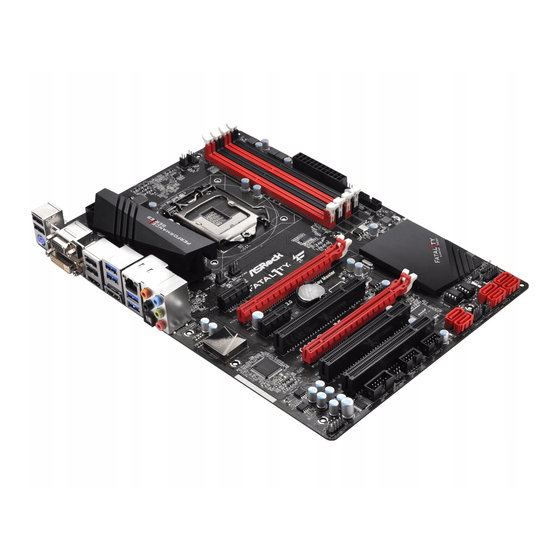 ASROCK Fatal1ty H87 Performance Series Quick Installation Manual