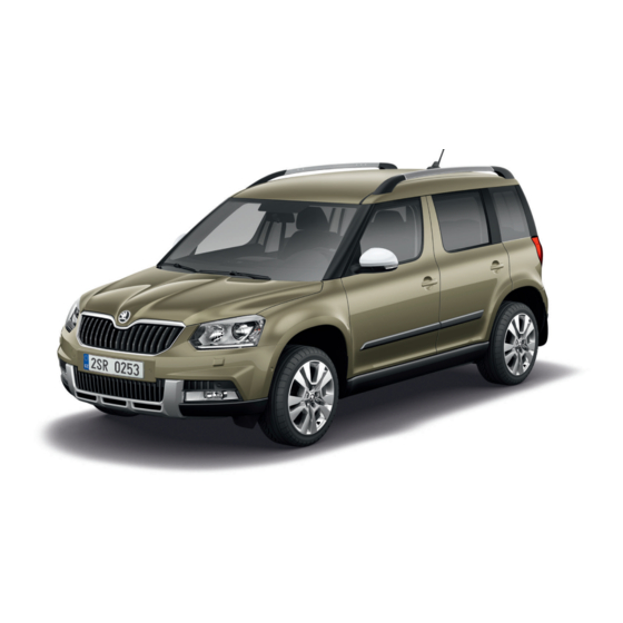 Skoda Yeti 2015 Operating Instructions Manual