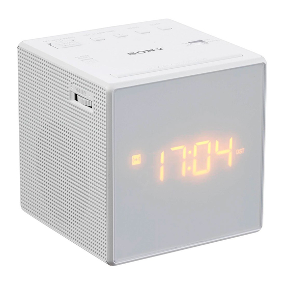 Sony ICFC1T Black Clock Radio ICF-C1T USED AM/FM Dual-Alarm Clock Radio 