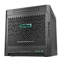 Hpe ProLiant MicroServer Gen10 Series Troubleshooting Manual