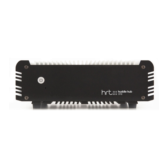 HRT Huddle Hub One SRE Installation Manual