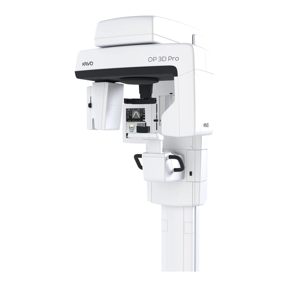 KaVo ORTHOPANTOMOGRAPH OP 3D Pro Service Manual