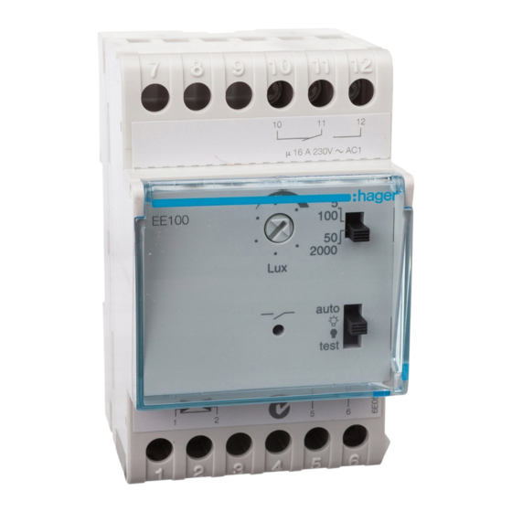 hager EE100 User Instructions
