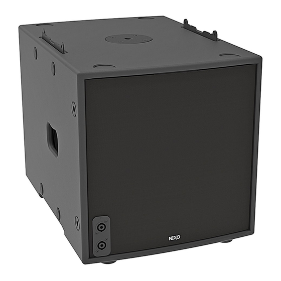 Nexo MSUB12 User Manual