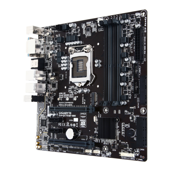 Gigabyte GA-Q170M-MK User Manual