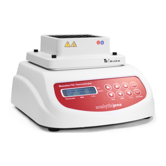 Endress+Hauser analytikjena Biometra ThermoShaker TSC Short Manual