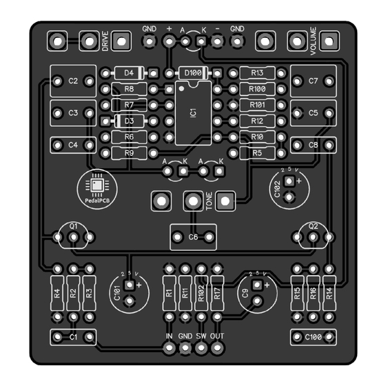 PedalPCB Mean Green Metal Machine Quick Start Manual