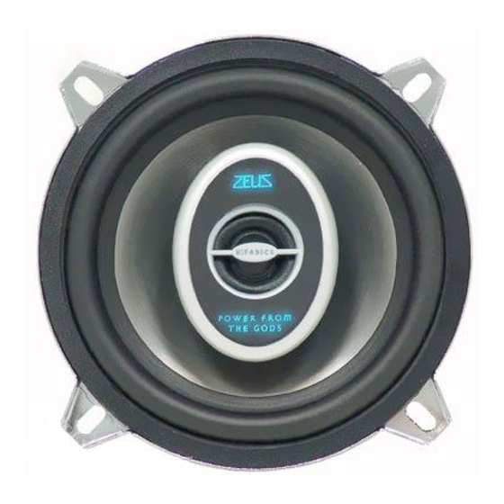 Hifonics zeus series Owner's Manual