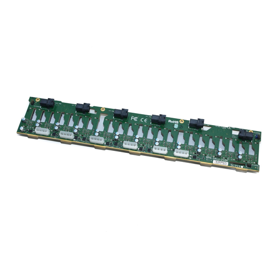 Supero SAS-216A 2U Backplane Manuals