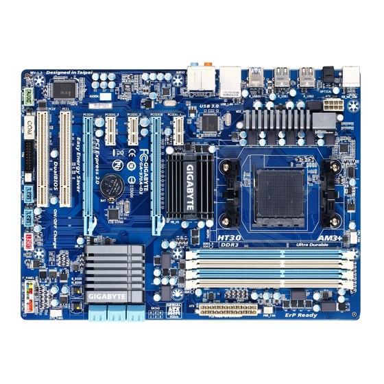 Gigabyte GA-970A-D3 User Manual