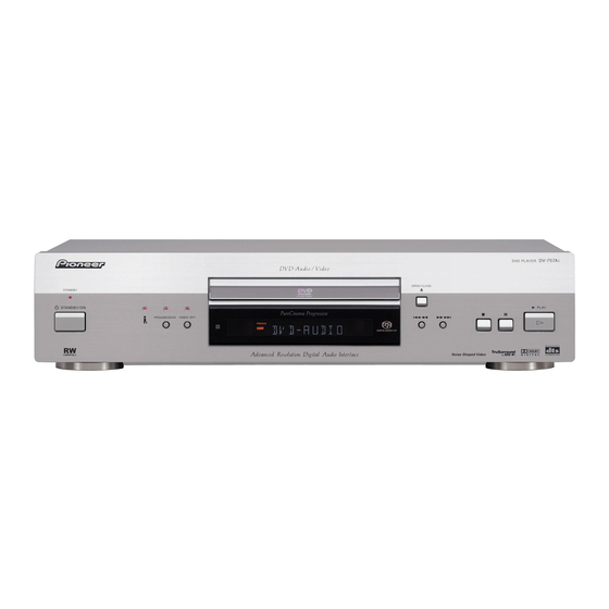 Pioneer DV-59AVi Universal DVD Player Manuals