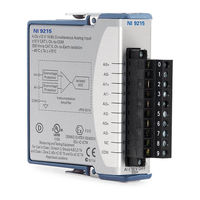 National Instruments NI 9215 Operating Instructions Manual