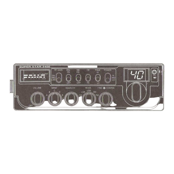 Super Star 2400 Operation Manual