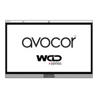 Avocor WCD Series Installation And Operation Manual
