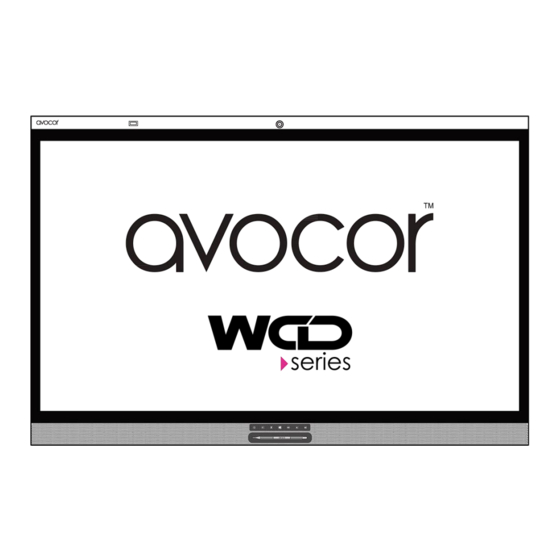 AVOCOR WCD Series Installation And Operation Manual