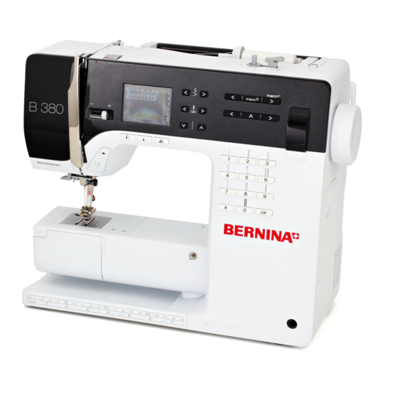 Bernina 380 Manual