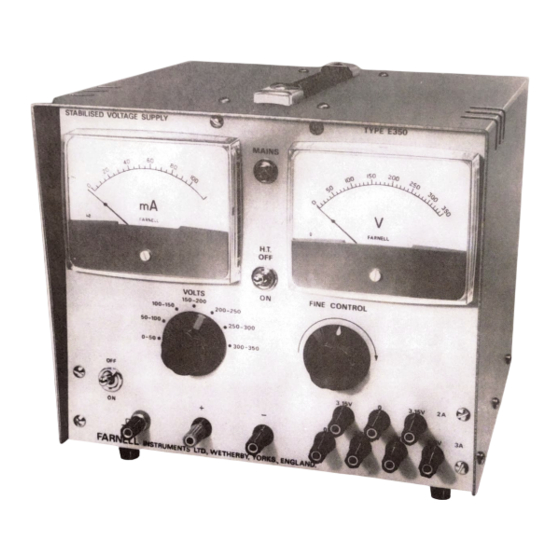 Farnell E.350 Mk.II Manual