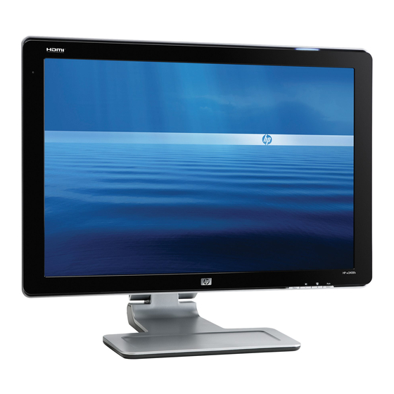 HP W2408 - 24" LCD Monitor User Manual