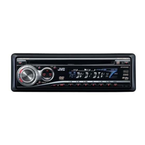 JVC KD-DV5301 Installation And Connection Manual