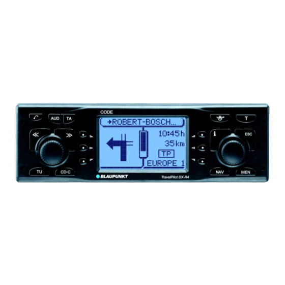 Blaupunkt TravelPilot RNS4 Operating Instructions Manual